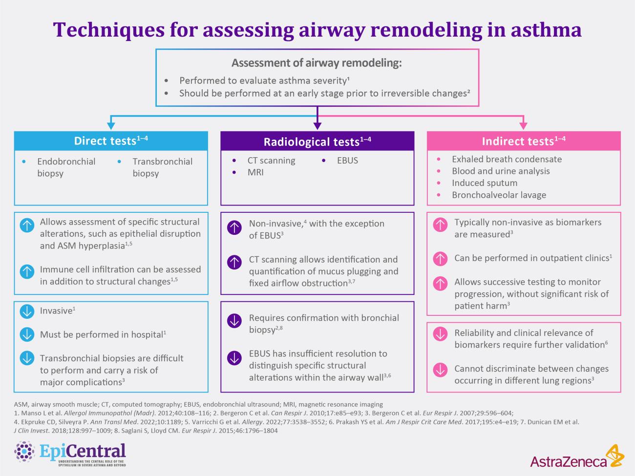 Techniques for assessing airway remodelling in asthma